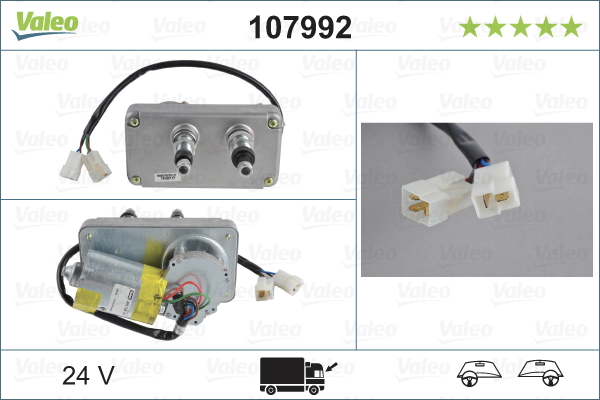 Motor stergator 107992 VALEO